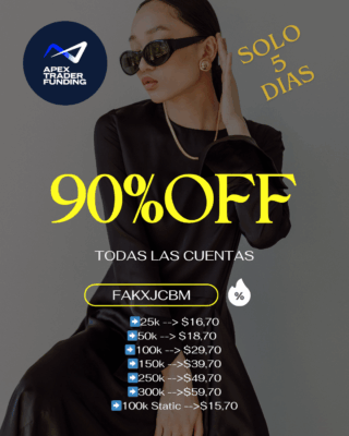 90% Descuento Apex Trader Funding
